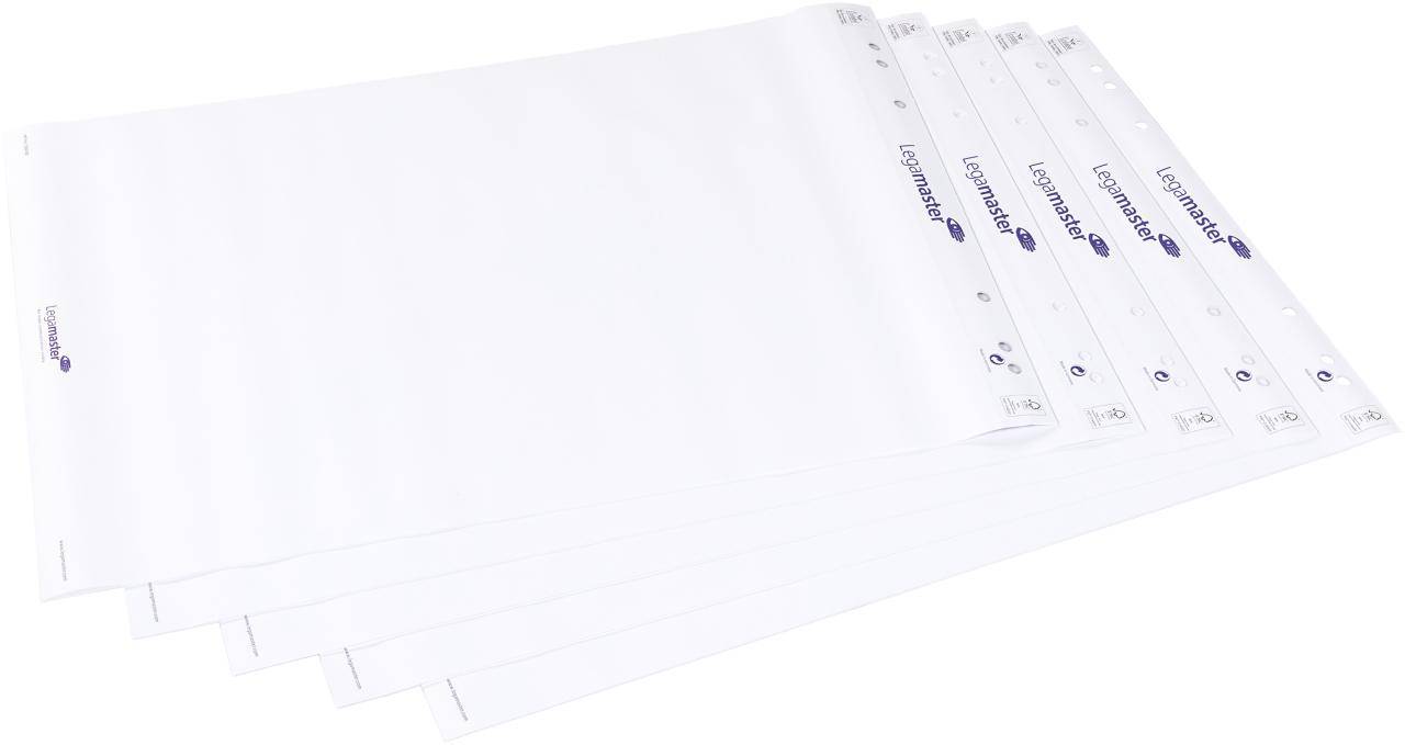 Legamaster flipchart paper pad plain 5pcs-0