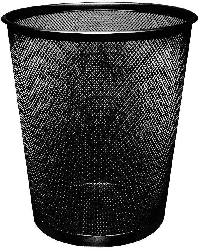 Cestino in metallo Q-Connect 19 l h 34,5 cm x diametro 29,5 cm nero KF00871