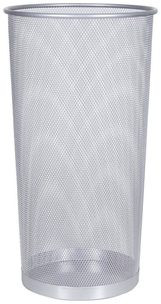 Portaombrelli in metallo Q-Connect 22.6 l h 50 cm x diametro 27,5 cm argento KF00828-0