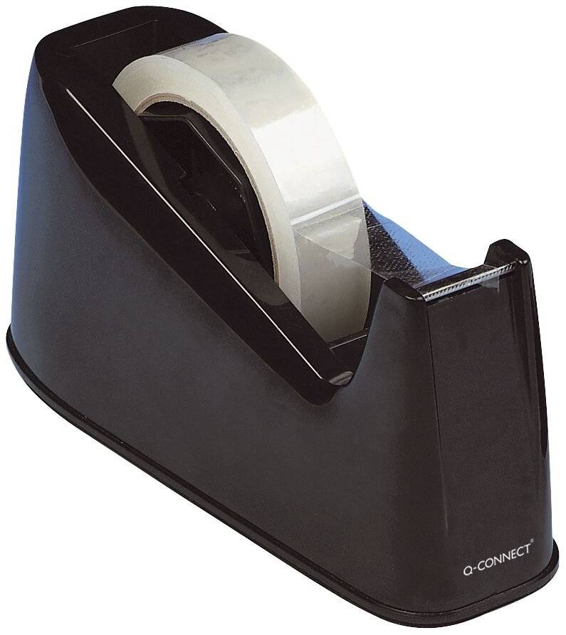 Dispenser per nastro da scrivania Q-Connect nero 25 mm x 33/66 m KF11010-0