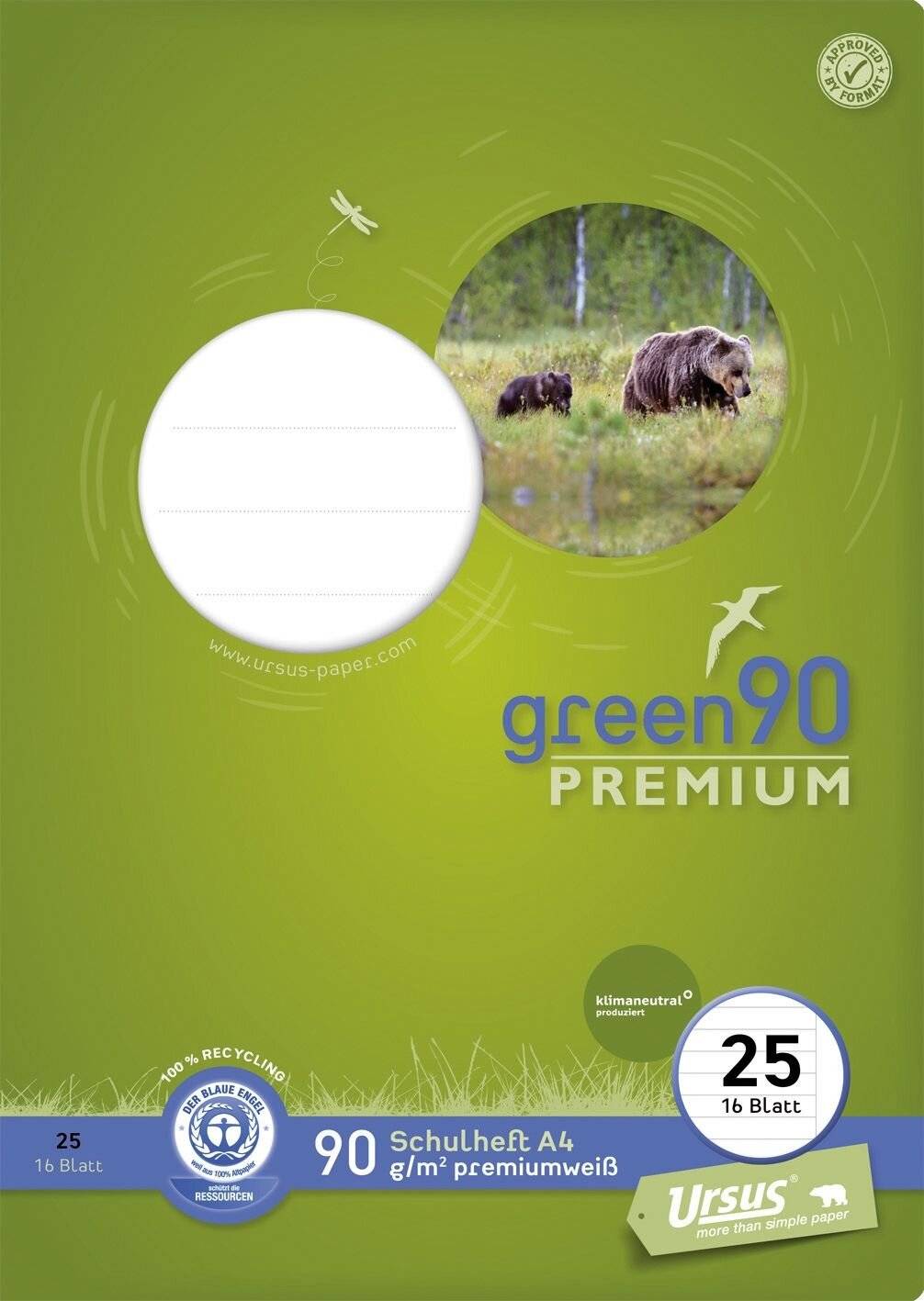 Quaderni StaufenÃ‚Â® Staufen libretto verde A4 LIN 25 a righe DIN A4 16-4