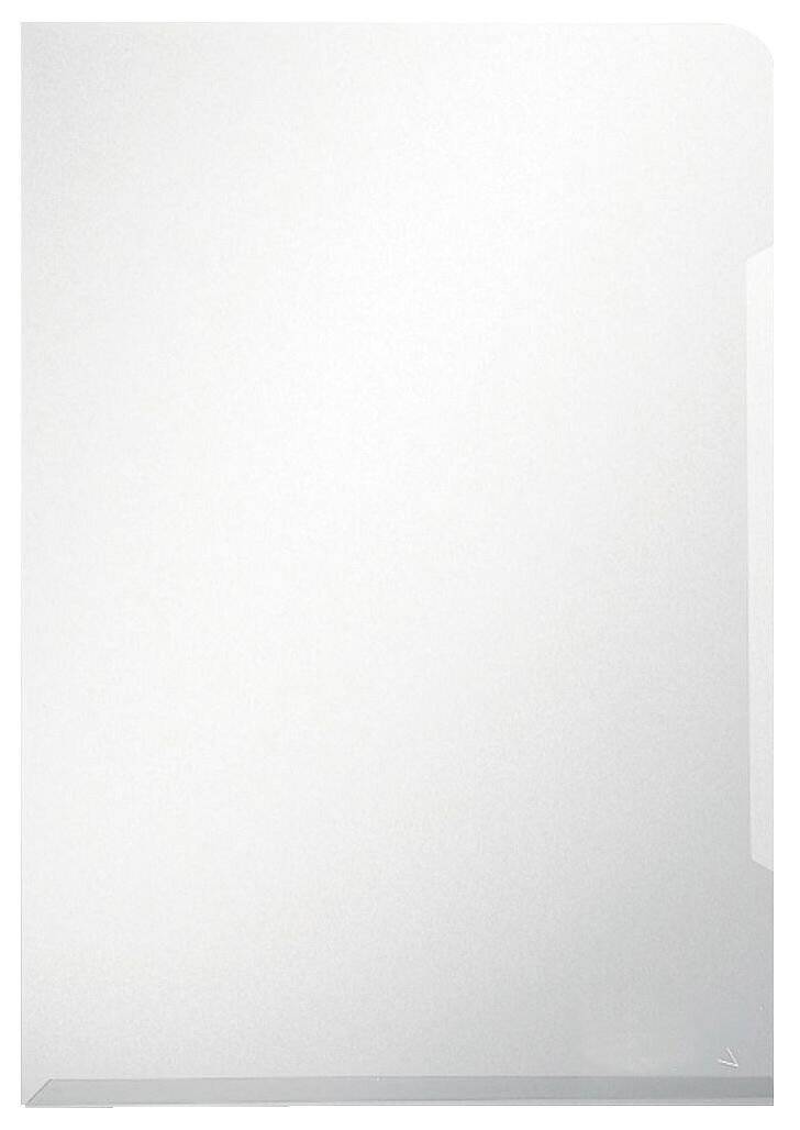 Cartellina a L Q-Connect ppl A4 trasparente liscio 160 my conf. da 100 - KF14844-1