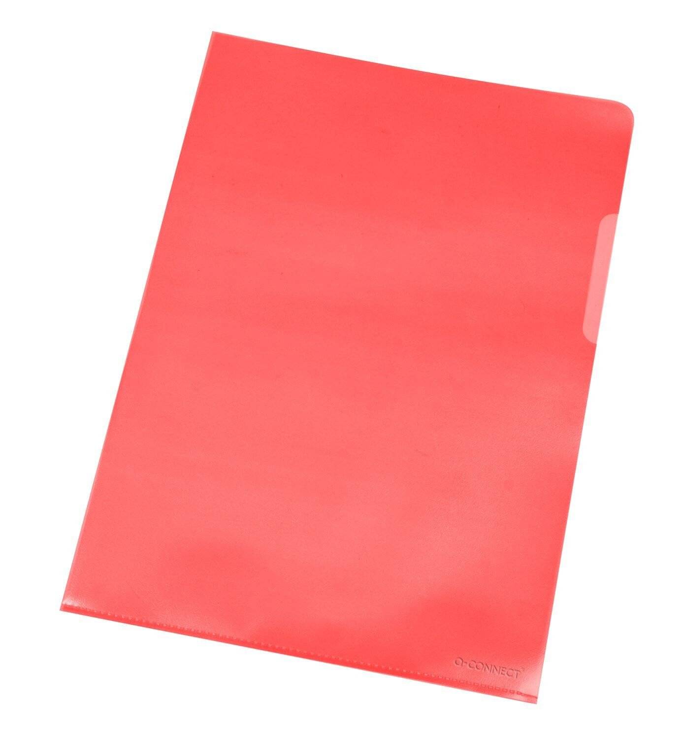 Cartellina a L Q-Connect ppl A4 rosso conf. da 100 - KF00306-0