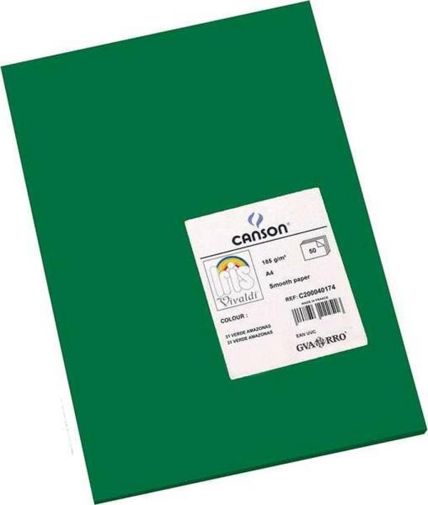 Tanson Guarro Pack di 50 carte Iris A4 185G - 21x29,7 cm - Colore verde Amazon