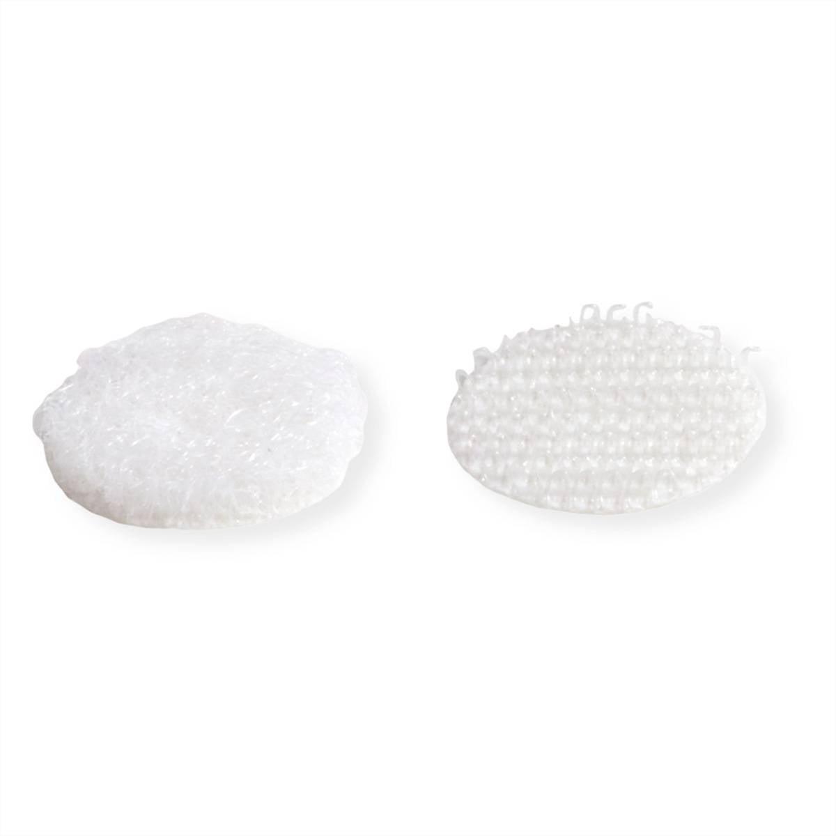 VELCRO® Punti di aggancio e di aggancio Autoadesivi, gancio e aggancio 16 mm x 16 set Bianco-2