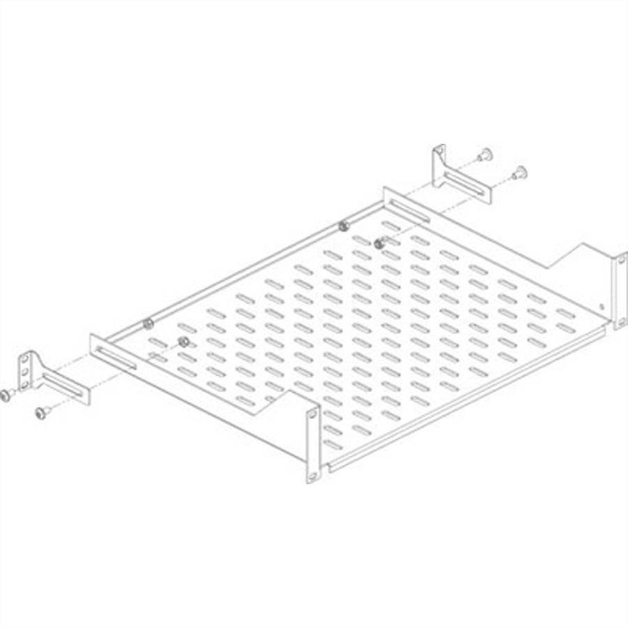 Staffe angolari CONTEG per ripiano fisso da 19", lunghezza 88 mm-1