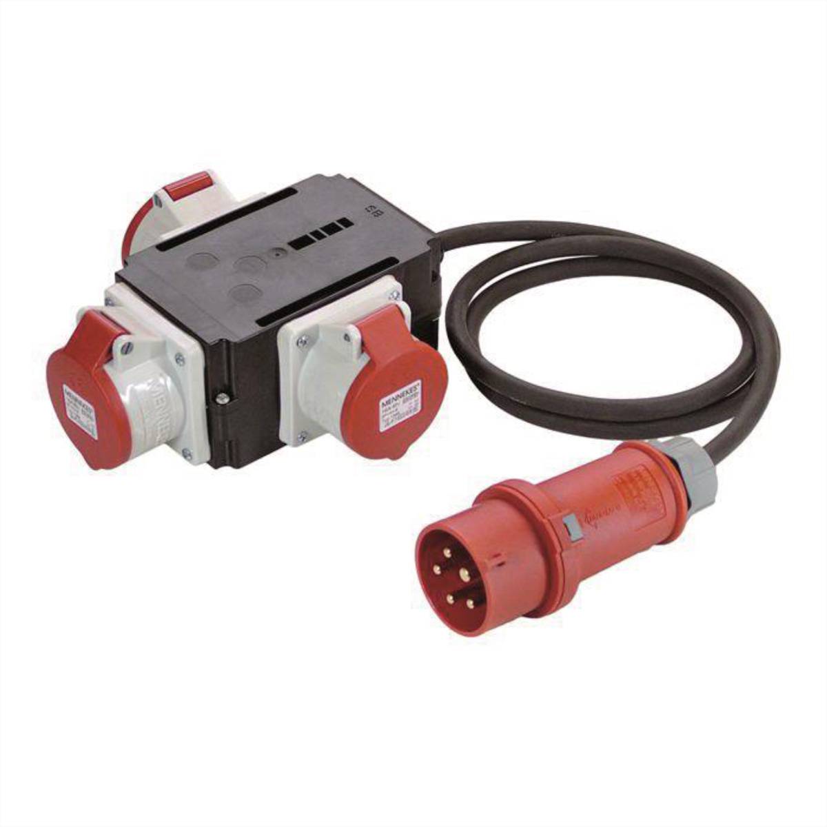 BACHMANN Adattatore CEE 400 V/16 A, 3x 16A 5p400V IP44 1,5m-1