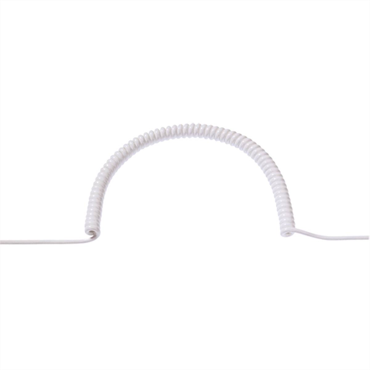 Cavo a spirale BACHMANN 3G1,5 bianco 0,5-2,5 m, CS-YMH11Y-J