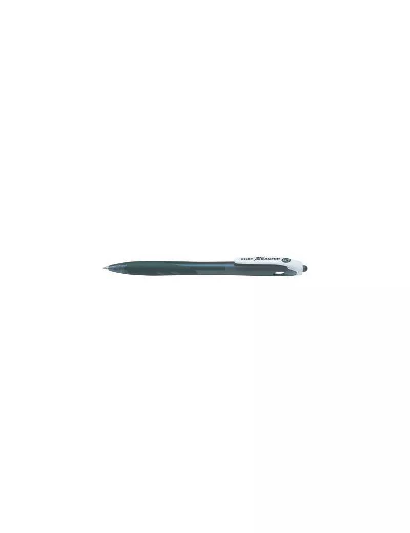 Penna a Sfera Rexgrip Begreen Pilot - 0,7 mm - 040015 (Nero Conf. 10)-0