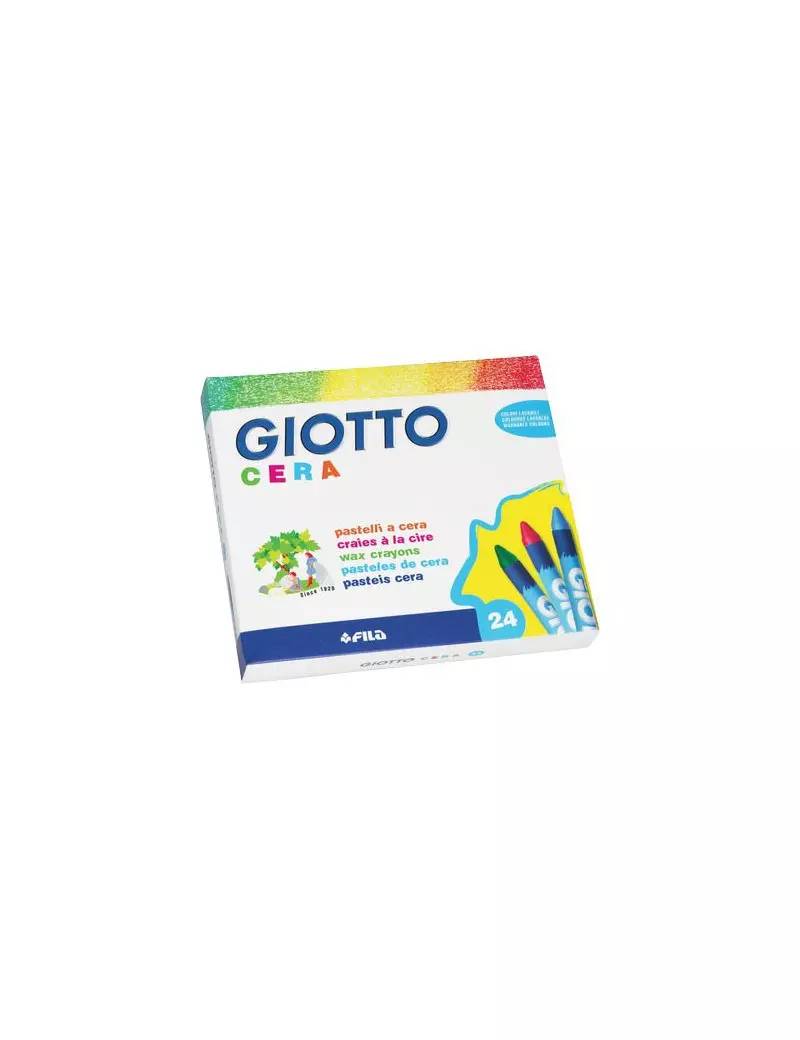 Pastelli a Cera Giotto Fila - 9 mm - 282200 (Assortiti Conf. 24)-0