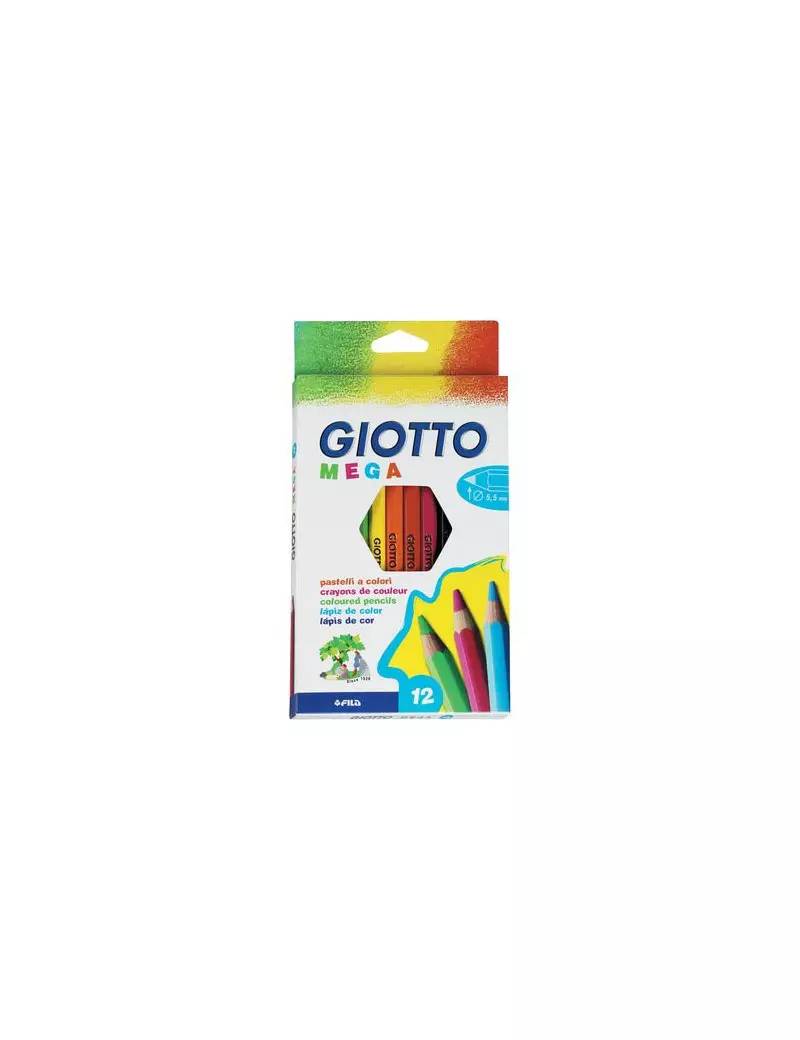 Pastelli Mega Giotto Fila - 5,5 mm - 225600 (Assortiti Conf. 12)-0