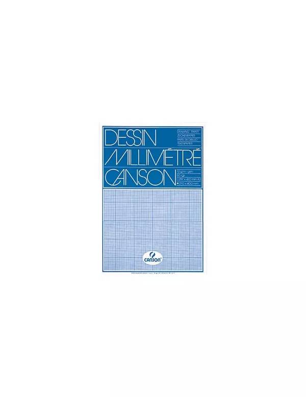 Carta Opaca Millimetrata Canson - A4 - 72 g - C200005812 (Bianco e Arancione Conf. 25)