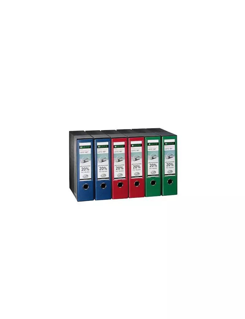 Registratore 180° con Custodia Leitz - Protocollo - Dorso 8 - 23x33 cm - 390765180 (Verde)-0