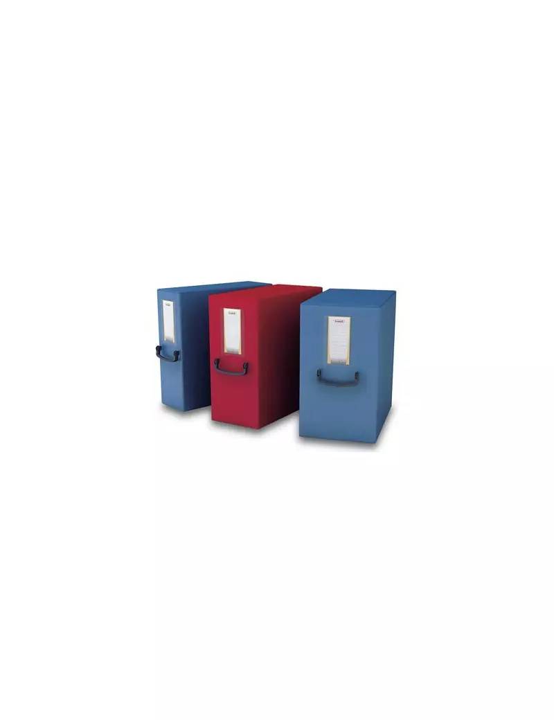 Scatola Progetto con Maniglia Pick Up Fellowes - Dorso 16 - 25x35 cm - 40272 (Blu Navy)-0