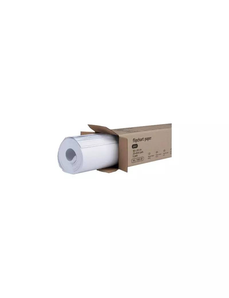 Blocco per Lavagna Legamaster - 65x98 cm - 20 Fogli - L-1560 00 (Bianco Conf. 5)-0