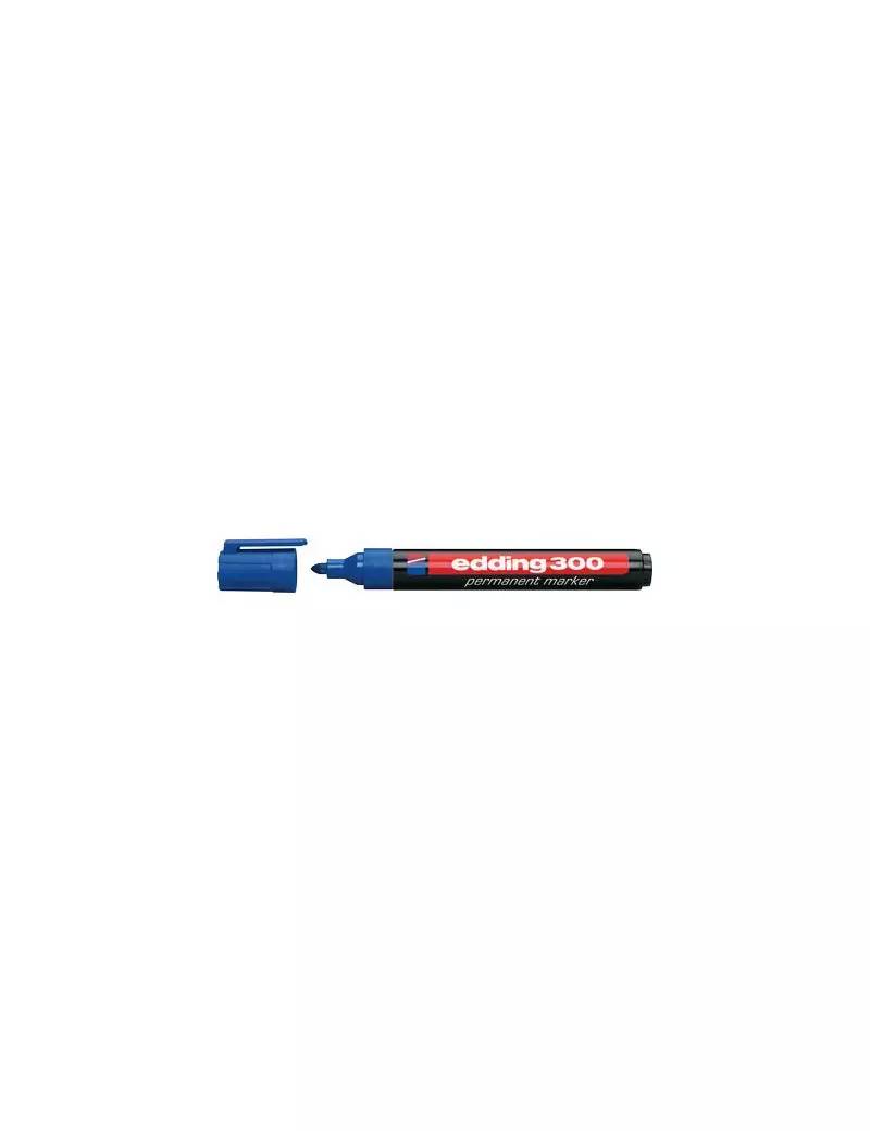 edding 300 Permanent Makrer A8 Bullet Blue Box of 10-0