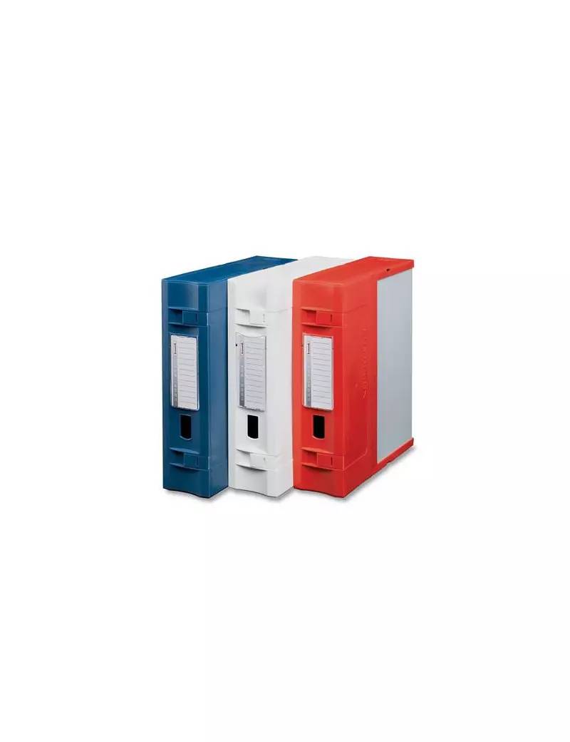Scatola Archivio Combi Box E600 Fellowes - Dorso 9 - 29,8x36,2 cm - E600RO (Rosso)-0