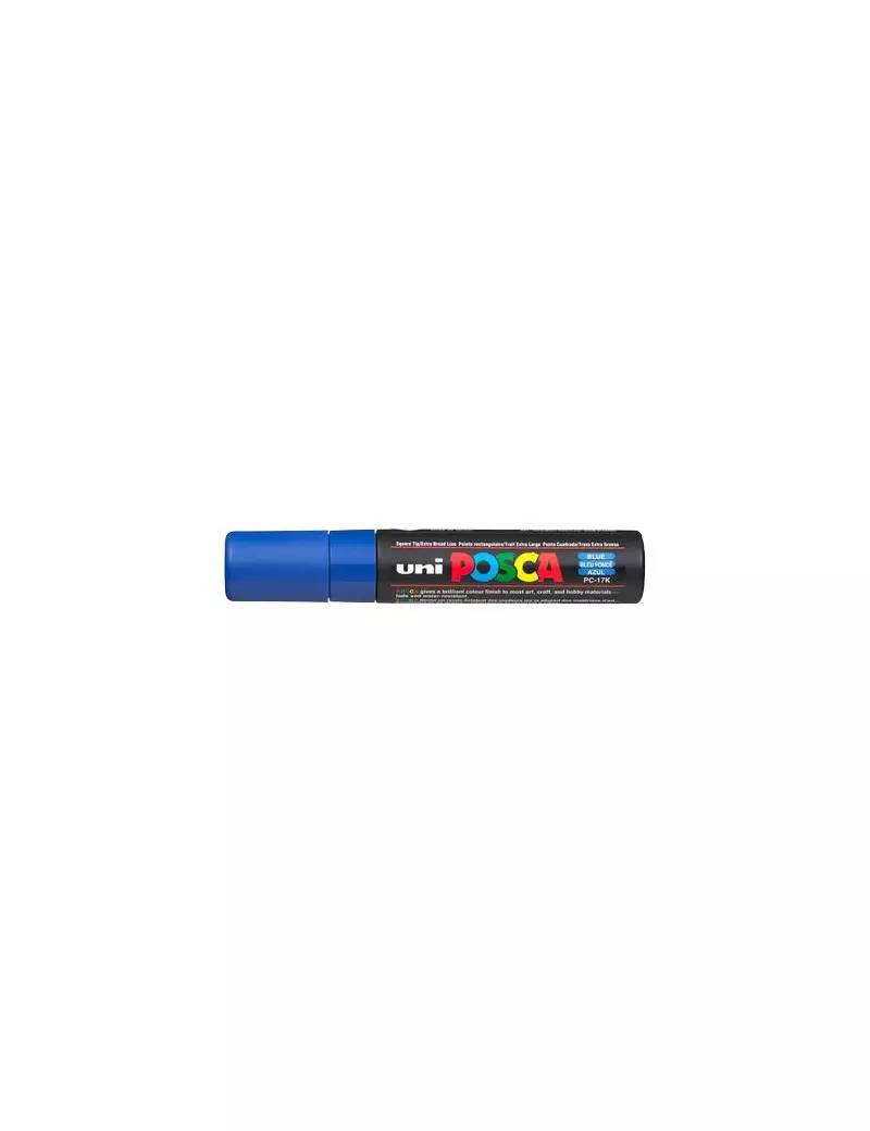 Marcatore a Tempera Uni Posca PC17K Uni-Ball - Punta Scalpello - 15 mm - M-PC17K-B (Blu)-0