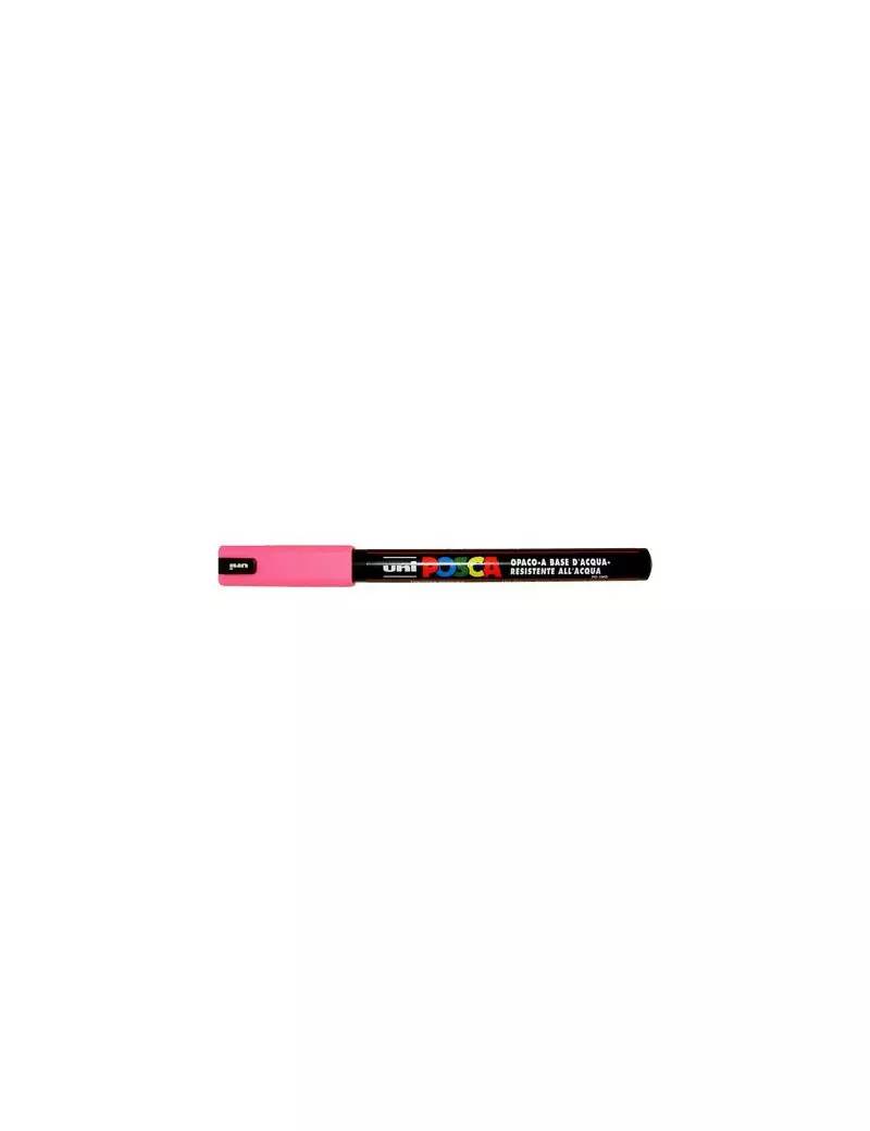 Marcatore a Tempera Uni Posca PC1M Uni-Ball - Punta Tonda - 0,7 mm - M-PC1MR-RA (Rosa)-0
