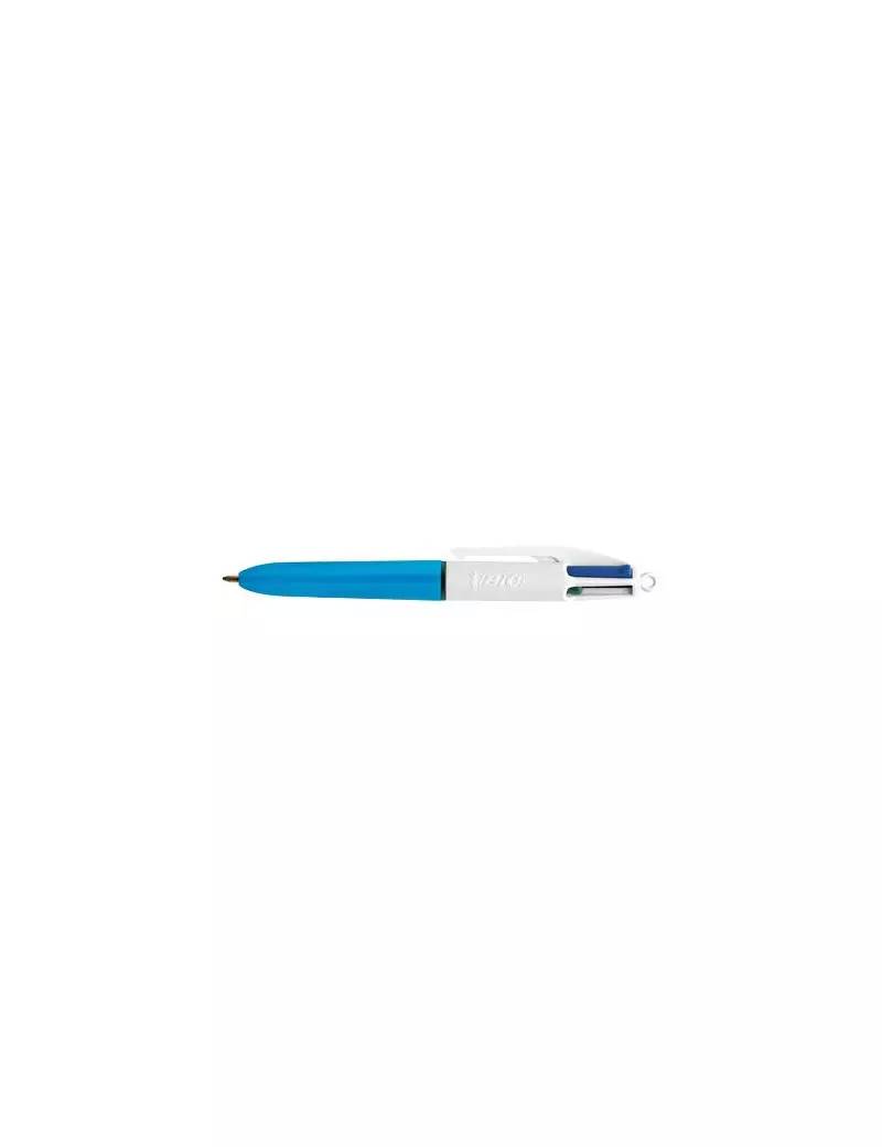 Penna a Sfera a Scatto 4 Colours Bic - 1 mm - 895958 (Blu Nero Rosso e Verde)-0