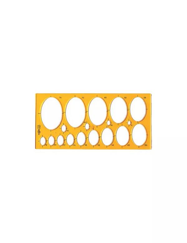 Maschera per Ellissi Arda - 31,6x15 cm - 7135 (Arancione Conf. 10)