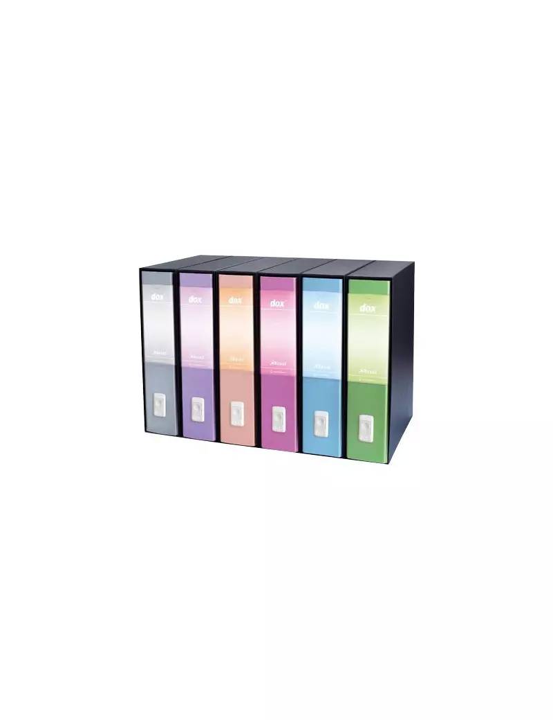 Registratore Dox 2 San Francisco Rexel - Protocollo - Dorso 8 - 23x34 cm - D15219 (Rosa)-0