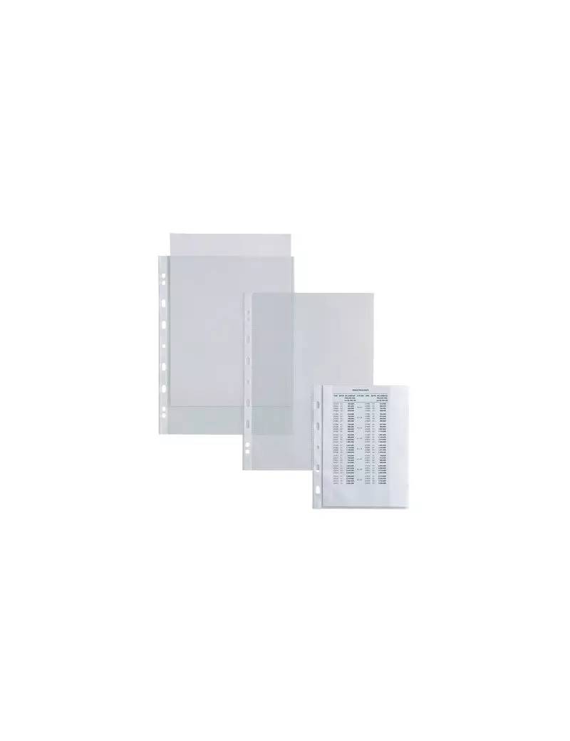 Busta a Perforazione Universale Atla T Sei Rota - 18x24 cm - Liscia Alto Spessore - 661817 (Trasparente Conf. 25)-0