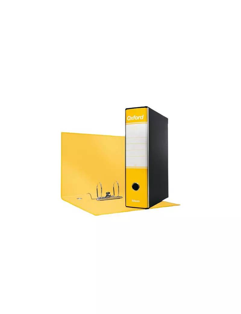 Registratore Oxford G83 Esselte - Commerciale - Dorso 8 - 23x30 cm - 390783090 (Giallo Conf. 6)-0