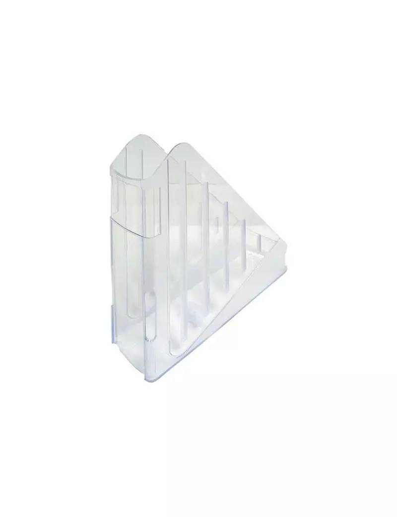 Portariviste con Profondità Maggiorata Arda - 7,5x29,5x27 cm - TR4118CR (Cristallo Trasparente)-0