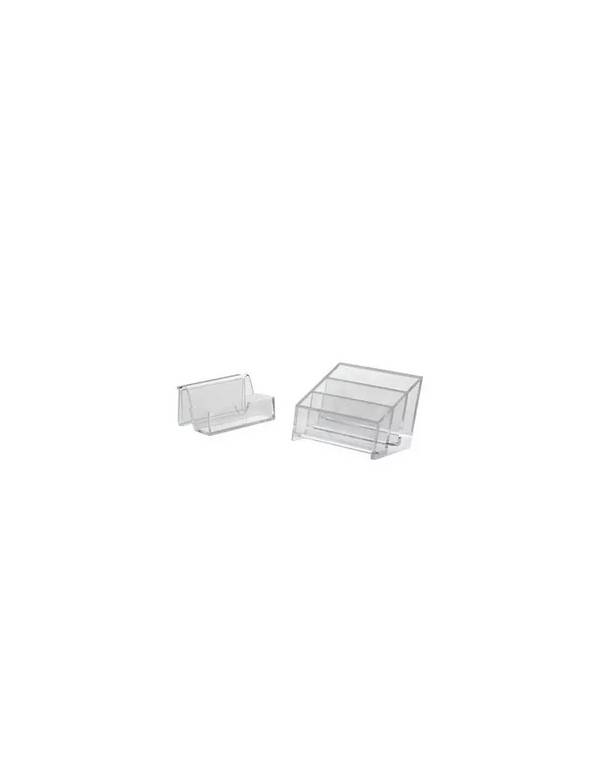 Portabiglietti da Visita Acrylic Tecnostyl - 3 Scomparti - BCH02 (Trasparente)