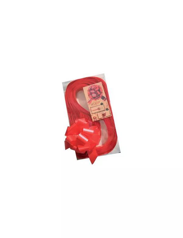 Nastro Strip per Regali 6870 Brizzolari - 31 mm x 13 cm - 00314007 (Rosso Metallizzato Conf. 30)