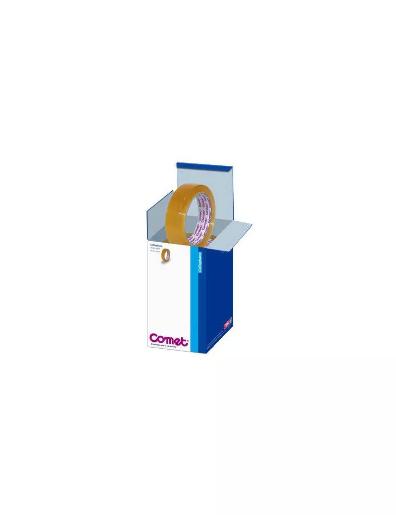 Cellophane Comet - Confezione Office Box - 19 mm x 66 m - 64160-00031-02 (Trasparente Conf. 8)-0