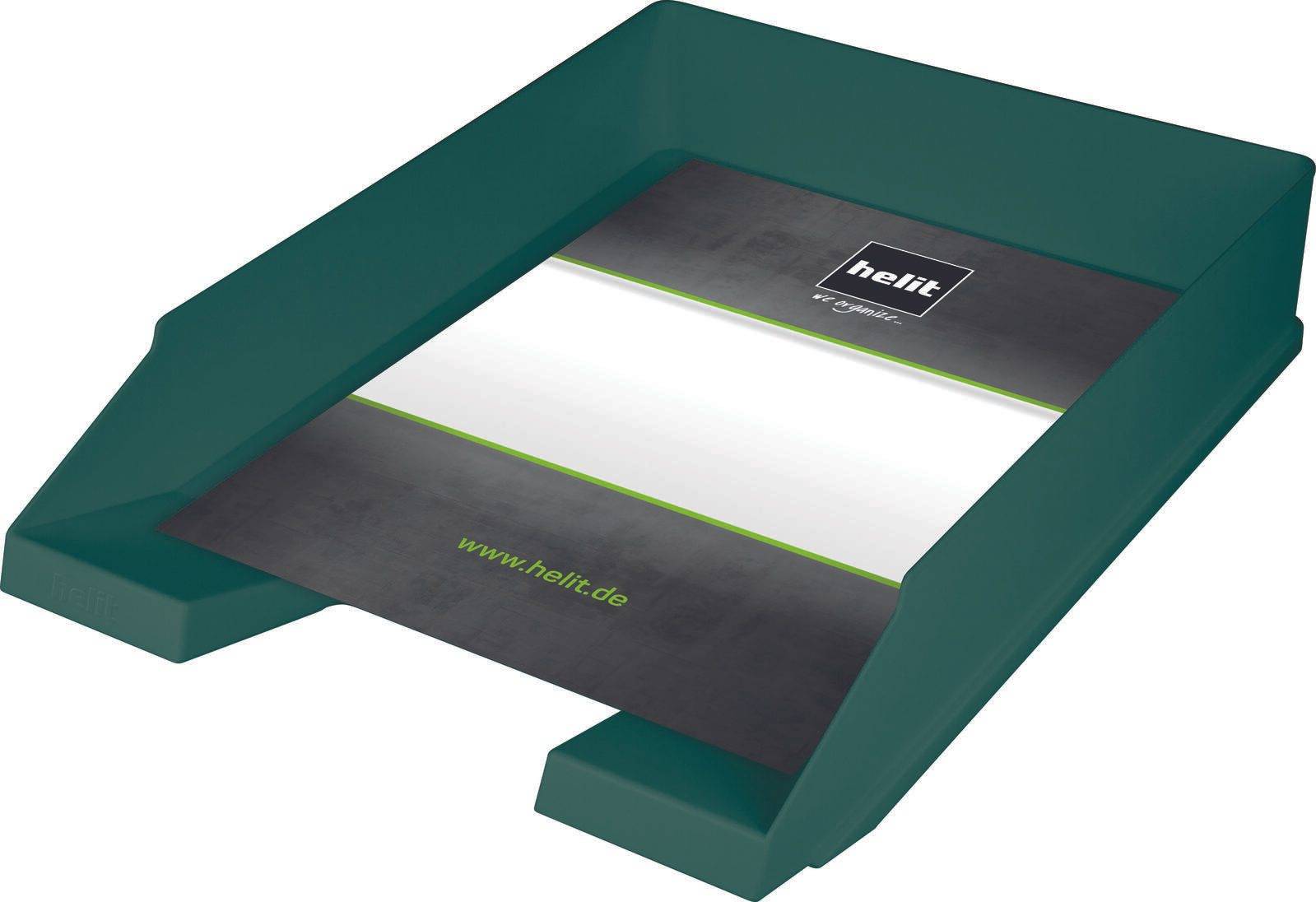 helit Briefablage "the green staff", DIN A4, grün für DIN A4 bis C4, aus recyceltem Kunststoff (mindestens - 5 Stück (H2-0
