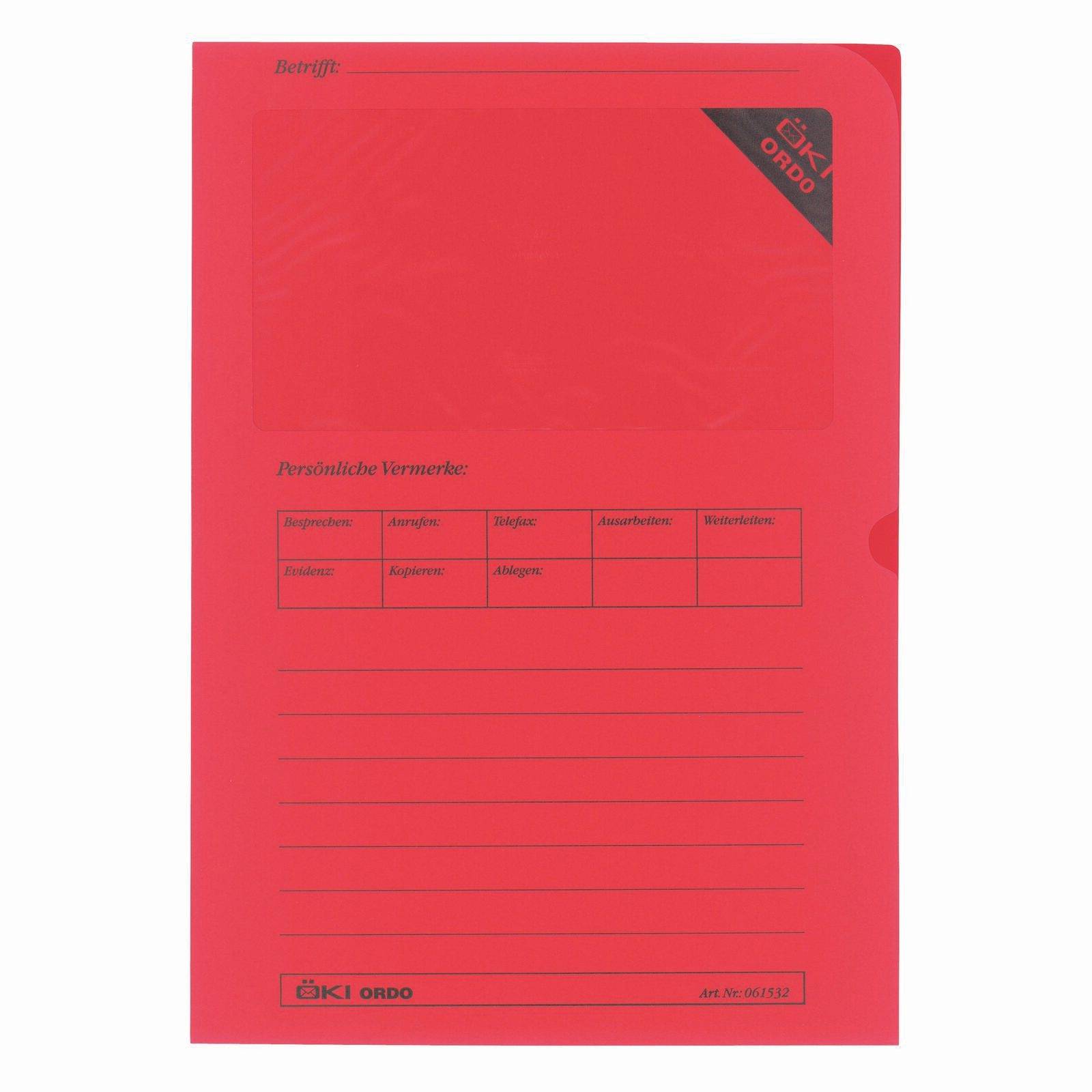 Öki Envelope Visual Din A4 Red-0