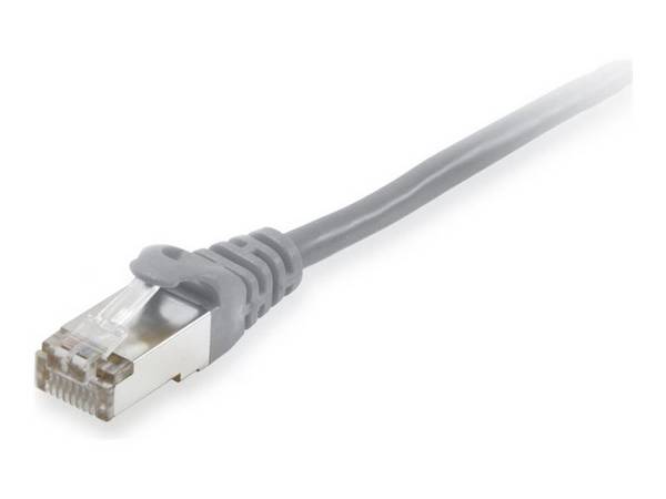 equip - Patch-Kabel - RJ-45 (M) zu RJ-45 (M) - 30,0m - S/FTP - CAT 6a - halogenfrei, geformt, ohne Haken, verseilt - Gra