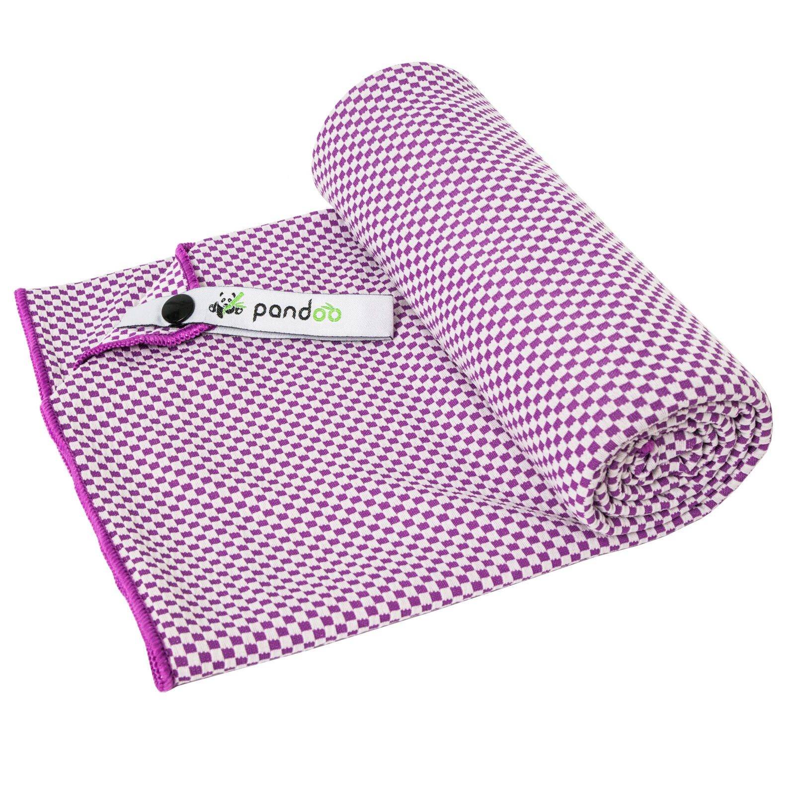 Asciugamano di bambù Pandoo s - 80 x 40 cm viola-0