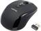 Mouse wireless nera di LogiLink con ricevitore USB 2,4 GHz.