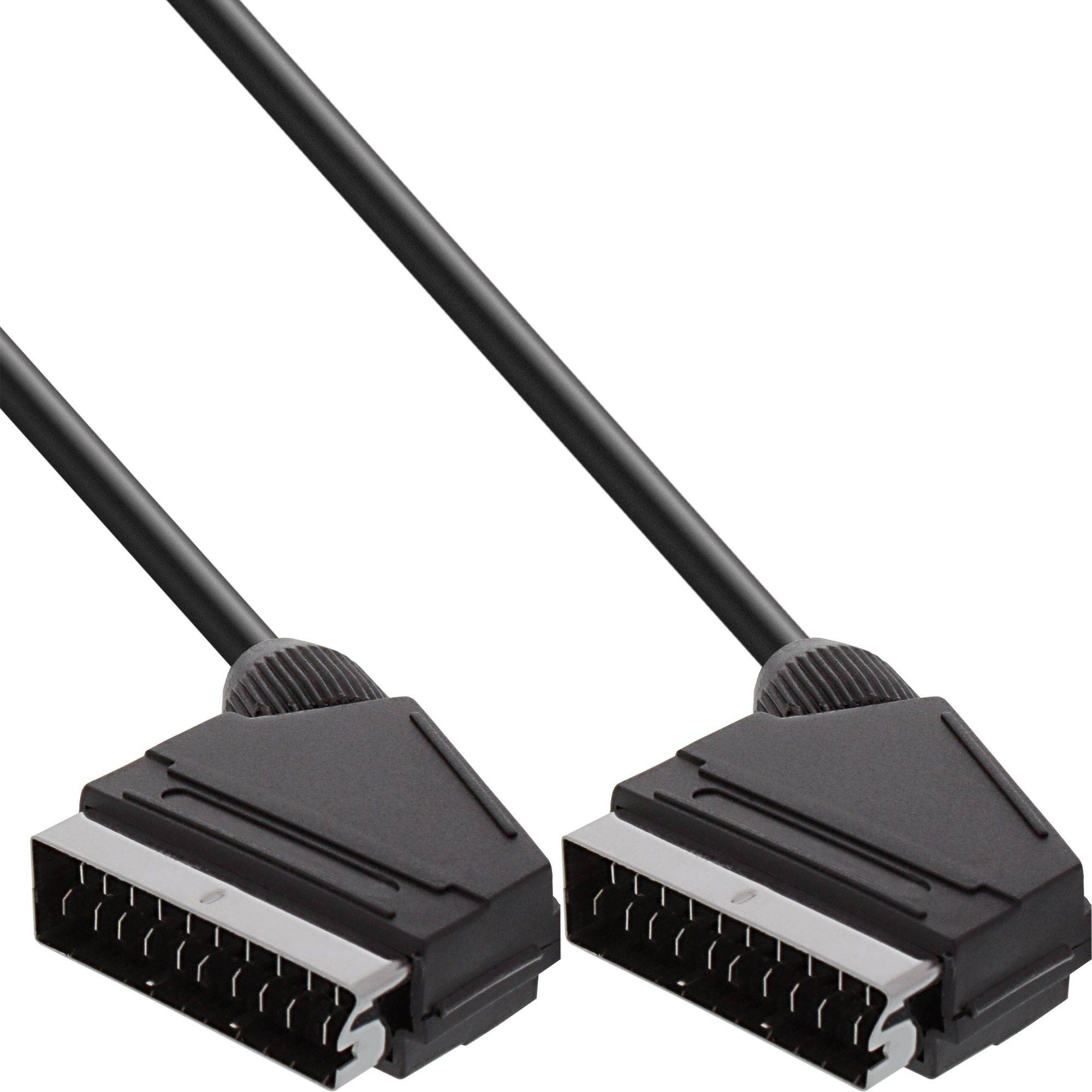 Goobay Cavo di collegamento Scart, placcato nickel, ø mm 2 m spina SCART (21-pin) > spina SCART (21-pin)-0