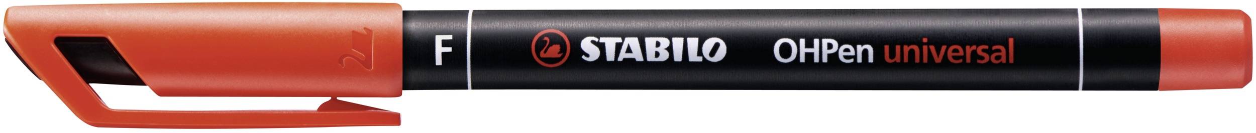 10 X Pennarello Indelebile Rosso Stabilo Ohpen Punta 1mm Penna Marker-0