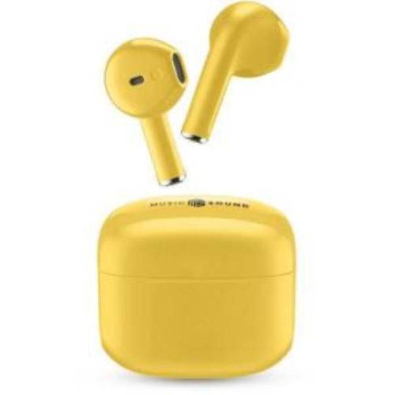 Cellularline Music Sound Swag Auricolari Wireless Earphones Bluetooth Giallo-0