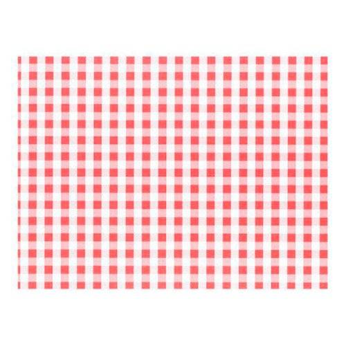 PAPSTAR Tischset "Vichy Karo" (B)400 x (T)300 mm aus Papier, 60 g/qm, rot / weiß kariert - 1 Stück (84346)-0