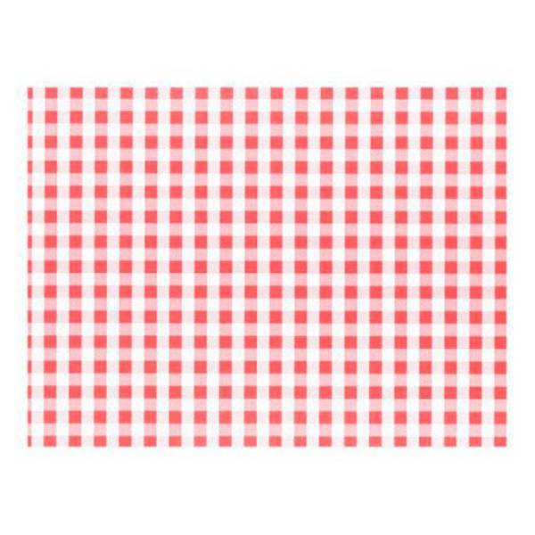 PAPSTAR Tischset "Vichy Karo" (B)400 x (T)300 mm aus Papier, 60 g/qm, rot / weiß kariert - 1 Stück (84346)