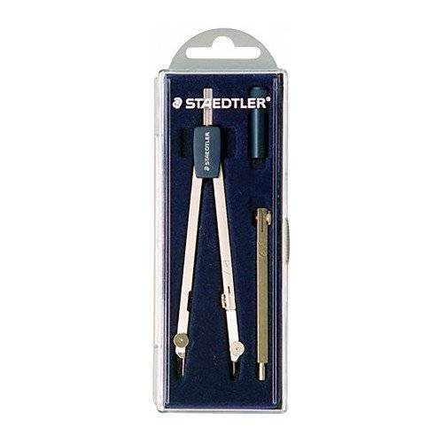 Bussola scolastica STAEDTLER 559 lunghezza 135 mm 3 parti in metallo gamba di piombo pieghevole con scarpa ad ago max.-0