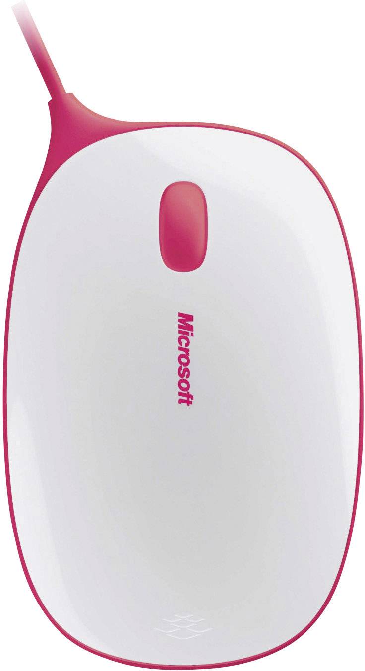 Express Mouse - Mouse - per destrimani e mancini - ottico - 3 pulsanti - cablato - USB - bianco, rosso-1