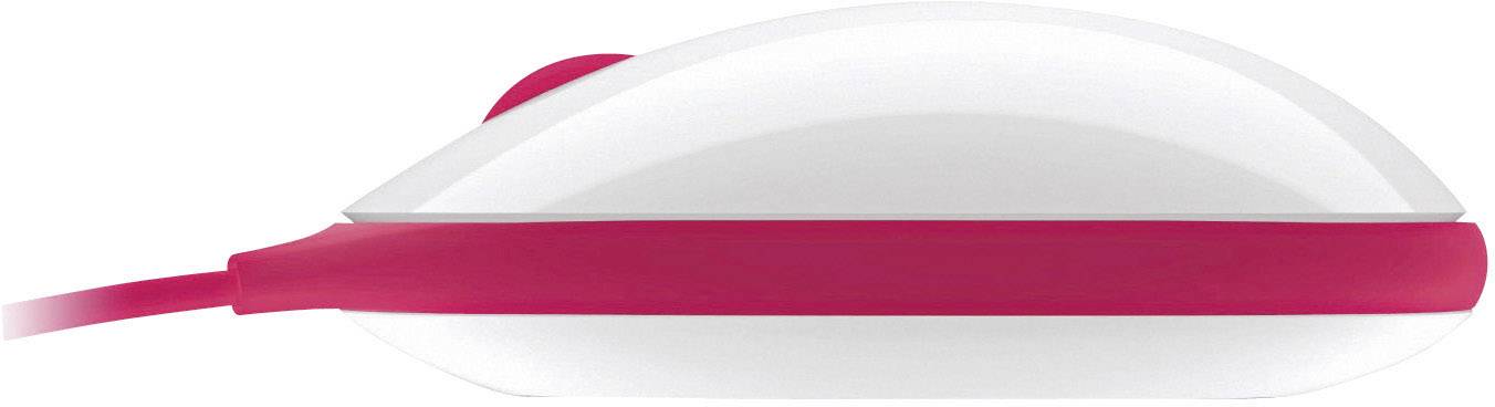 Express Mouse - Mouse - per destrimani e mancini - ottico - 3 pulsanti - cablato - USB - bianco, rosso-5
