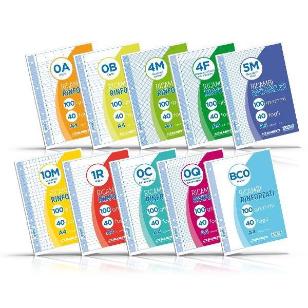 RICAMBI A4 RIGHE 1R 40FF 100GR-0