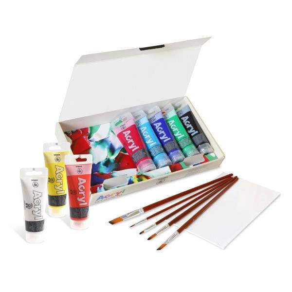 STARTERSET ACRYL 8X75+1CART+5PENNEL-4
