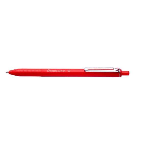 Pentel BX467-B penna a sfera Rosso Penna a sfera retrattile a clip-0