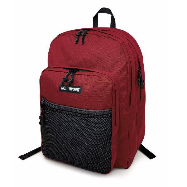Lebez 81220 zaino Zaino scolastico Borgogna Poliestere-2