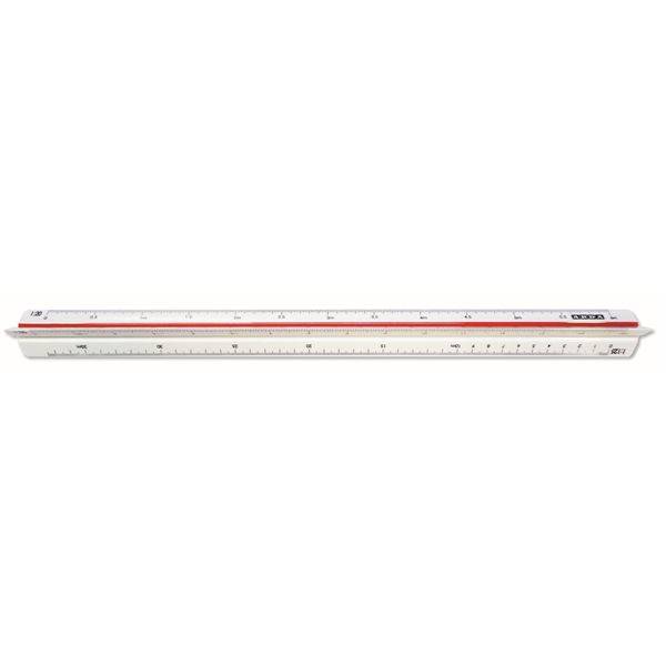 ARDA 110 righello Righello a scala 300 mm Plastica Rosso, Bianco 1 pz-2